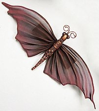 Oriental Moth by Sarah Cavender (Metal Brooch)