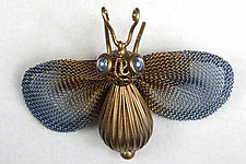 Bee Brooch by Sarah Cavender (Metal Brooch)