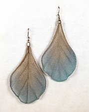 Large Oak Leaf Dangle Earring by Sarah Cavender (Metal Earrings)