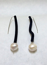 Pearl Earrings by Dagmara Costello (Rubber & Pearl Earrings)