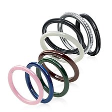 Ceramique Stackable Rings by Etienne Perret (Ceramic Ring)