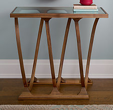 Coil Console by Derek Hennigar (Wood Console Table)