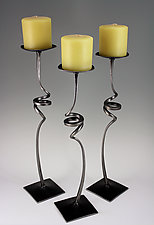 Swirl Candle Holders by Rob Caperell (Metal Candleholder)
