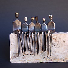 Family of Six by Yenny Cocq (Bronze Sculpture)