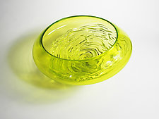 Small Ripple Wave Bowl by Mariel Waddell and Alexi Hunter (Art Glass Bowl)