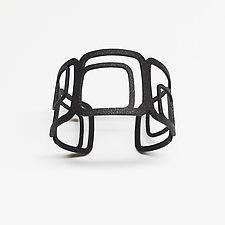Square Cuff Bracelet by Melissa Stiles (Steel Bracelet)