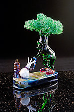 Take Me For a Walk by Paul Labrie (Art Glass Sculpture)