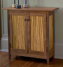 Zebra Side Cabinet by Tom Dumke (Wood Cabinet)