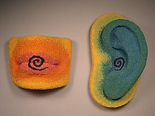 Chakra 5 - The Right to Speak and Hear the Truth by Joh Ricci (Fiber Wall Sculpture)