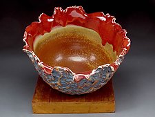 Petite Rustic Brown Organic Bowl by Daniel Bennett (Ceramic Bowl)
