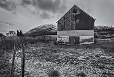 Farm - Sandtorgholmen, Norway by J.L. Rodman (Black & White Photograph)