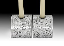 Modern Geometry Candle Stands by Jacob Rogers Art (Metal Candleholder)