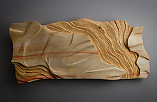 Wave Scape by Aaron Laux (Wood Wall Sculpture)
