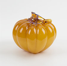 Fall Pumpkins by Treg  Silkwood (Art Glass Sculpture)