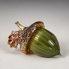 Acorns by Treg Silkwood (Art Glass Sculpture)