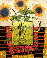 Three Sunflowers by Penny Feder (Giclee Print)