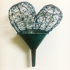 Copper Funnel of Love by Barbara Gilhooly (Metal Sculpture)