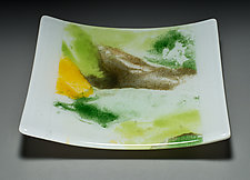 Abstract Plate by Martha Pfanschmidt (Art Glass Platter)