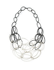 Maya Necklace by Megan Auman (Silver & Steel Necklace)