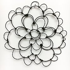 Wire Bloomer 3 by Barbara Gilhooly (Metal Wall Sculpture)