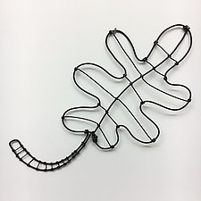 Wire Foliage I by Barbara Gilhooly (Metal Wall Sculpture)