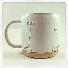 Doodle Cats Mug by Chris Hudson and Shelly Hail (Ceramic Mug)
