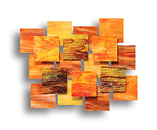 Autumn Accent Piece by Karo Martirosyan (Art Glass Wall Sculpture)