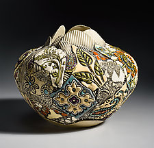 Large Round Vessel by Gail Markiewicz (Ceramic Vessel)