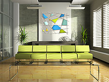 Triangulation by Karo Martirosyan (Art Glass Wall Sculpture)
