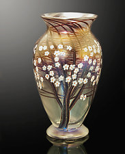 Clear Frost Hawthorn by Orient & Flume Art Glass (Art Glass Vase)
