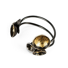 Acacia Cluster Cuff by Emily Hunziker Phillips (Gold, Silver & Brass Bracelet)