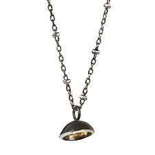Acacia Single Drop Pendant by Emily Hunziker Phillips (Gold & Silver Necklace)