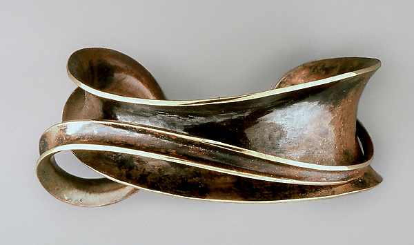 Kæmpe stor monarki stamme Bronze Single Overlay Cuff by Nancy Linkin (Bronze Bracelet) | Artful Home