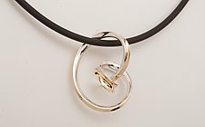 Snuggling Pendant by Nancy Linkin (Gold & Silver Necklace)