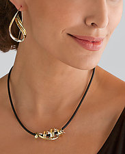 Tendril Embrace Pendant by Nancy Linkin (Gold & Silver Necklace)