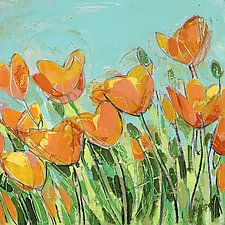 Summer Poppies by Sarah Samuelson (Giclee Print)