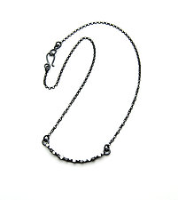 Cube Crescent Necklace by Joanna Nealey (Silver Necklace)