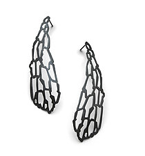 Long Shattered Earrings by Joanna Nealey (Silver Earrings)