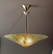 Sunburst Cone by George Scott (Art Glass Pendant Lamp)