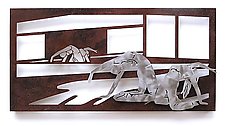Young Dancers I with Rust Patina by Marsh Scott (Metal Wall Art)