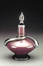 Short Perfume-Dark Violet Opal by Eric Bladholm (Art Glass Perfume Bottle)