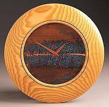Ash Wall Clock by Peter F. Dellert (Wood Clock)