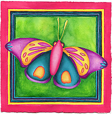 Butterfly No. 11 by Rachel Tribble (Watercolor Painting)