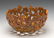 Saffron Wabi Sabi Vessel by Susan Madacsi (Metal Bowl)