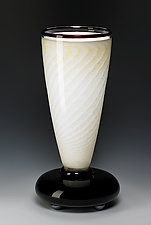 Venetian White Lamp by Eric Bladholm (Art Glass Table Lamp)