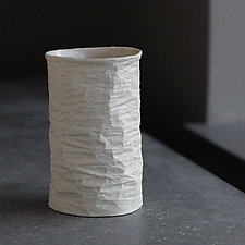 Horizontal Vellum Tumbler by Clementine Porcelain (Ceramic Drinkware)
