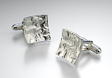 Reticulated Square Cuff Links by Thea Izzi (Silver Cuff Links)