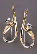 Bantam Earrings by Nancy Linkin (Gold & Silver Earrings)
