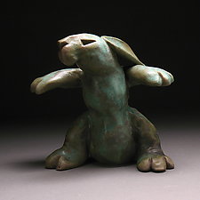 Warrior Bunny by Steve Murphy (Ceramic Sculpture)
