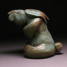 Namaste Bunny by Steve Murphy (Ceramic Sculpture)